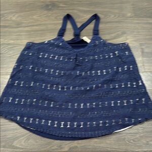 Beta house Navy Lace Women's Top size large 6:8
